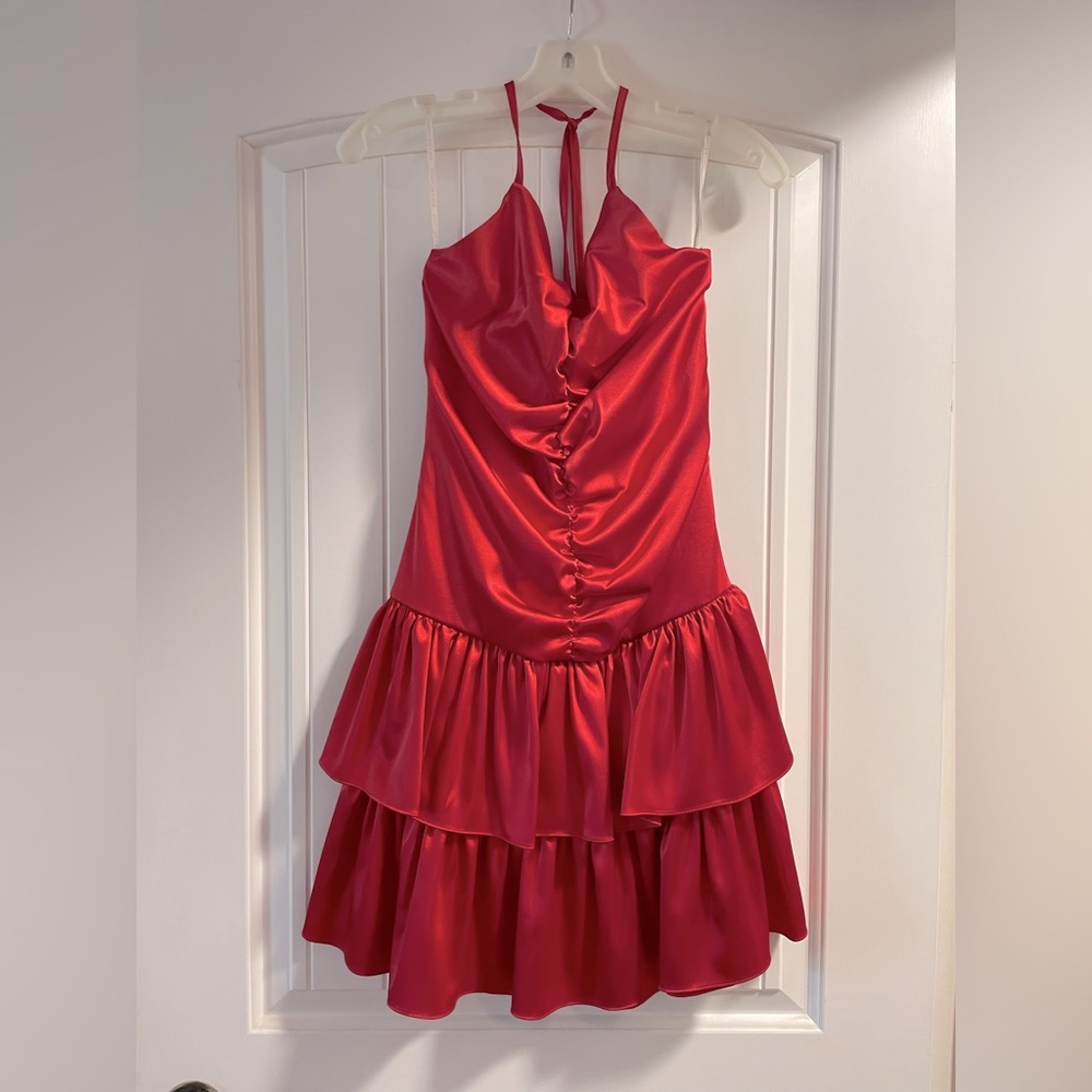 Jessica McClintock satin formal dress, girls size 16